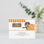 Tierärztliche Geburtskarte Postkarte (Stehend Vorderseite)