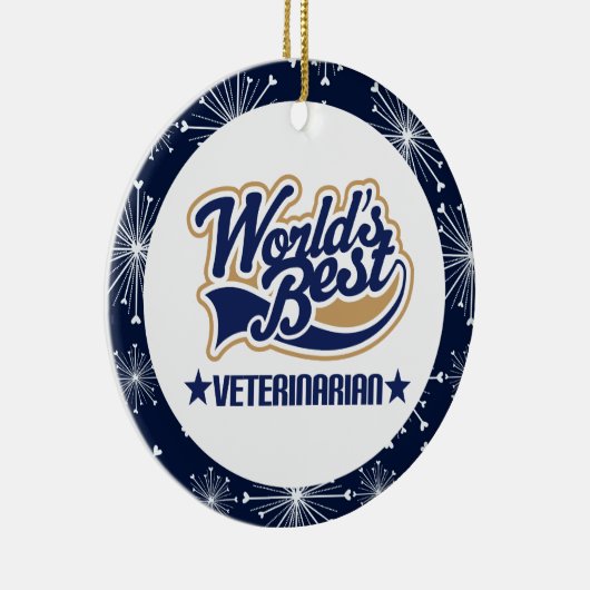 Tierärztliche Geschenk-Verzierung Keramikornament (Rechts)