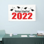 Tierärztliche Grad 2022 - Karten und Diplome (rot) Banner (Messeveranstaltung)