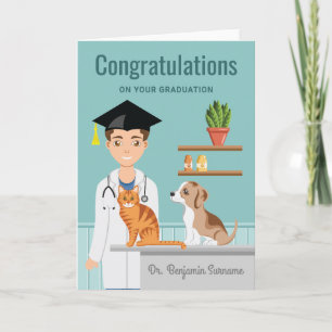 Tierärztliche Graduate Vet Herzlichen Glückwunsch  Karte