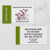 Tierärztliche Großkarte Visitenkarte (Vorne/Hinten)