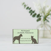 Tierärztliche Haustier-Servicekarte Visitenkarte (Stehend Vorderseite)