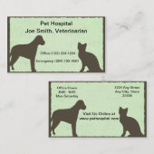 Tierärztliche Haustier-Servicekarte Visitenkarte (Vorne/Hinten)