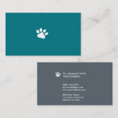 Tierärztliche Hundeschlittenkarte Visitenkarte (Vorne/Hinten)