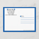Tierärztliche Kunden Postkarte (Rückseite)