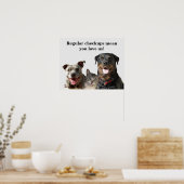 Tierärztliche Liebe für Haustiere Prüfplakat Poster (Küche)