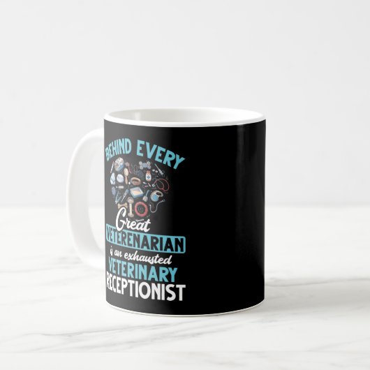 Tierärztliche Liebe Kaffeetasse (Vorderseite Links)