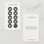 Tierärztliche Loyalitätskarte Treuekarte (Vorne/Hinten)