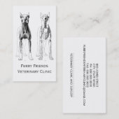 Tierärztliche oder tierärztliche klinische Visiten Visitenkarte (Vorne/Hinten)