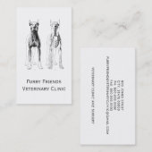 Tierärztliche oder tierärztliche klinische Visiten Visitenkarte (Vorne/Hinten)