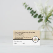 Tierärztliche Onkologen Ernennung von Visitenkarte (Stehend Vorderseite)