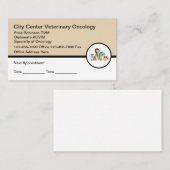 Tierärztliche Onkologen Ernennung von Visitenkarte (Vorne/Hinten)