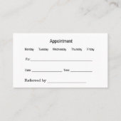 Tierärztliche Personalausweise Visitenkarten Visitenkarte (Rückseite)