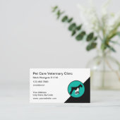 Tierärztliche Personalausweise Visitenkarten Visitenkarte (Stehend Vorderseite)