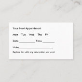 Tierärztliche Personalausweise Visitenkarten Visitenkarte (Rückseite)