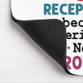 Tierärztliche Rezeptionistin Niedlich Apprecive Pa Mousepad (Ecke)