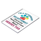 Tierärztliche Rezeptionistin Niedlich Apprecive Pa Notizblock (Linke Seite)