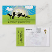 Tierärztliche Tanzkarte Terminkarte (Vorne/Hinten)