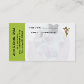 Tierärztliche Tanzkarte Terminkarte (Rückseite)