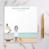 Tierärztliche Tierärztin Notizblock