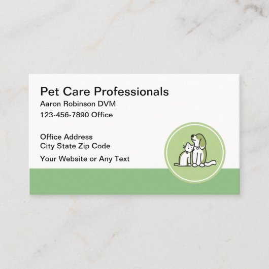 Tierärztliche Tierärztliche Visitenkarten Visitenkarte (Vorderseite)