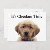 Tierärztliche Untersuchung Welpen Erinnerung Postk Postkarte (Vorne/Hinten)