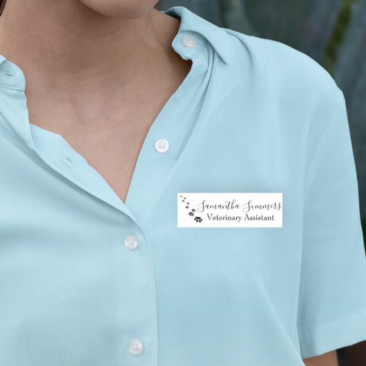 Tierärztliche Versorgung Namensschild