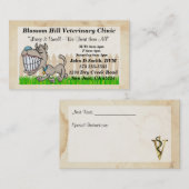 Tierärztliche Visitenkarte (Vorne/Hinten)