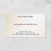 Tierärztliche Visitenkarte (Rückseite)