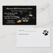 Tierärztliche Visitenkarte (Vorne/Hinten)