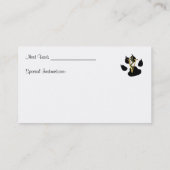 Tierärztliche Visitenkarte (Rückseite)