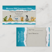 Tierärztliche Visitenkarte (Vorne/Hinten)