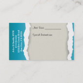 Tierärztliche Visitenkarte (Rückseite)