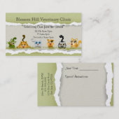 Tierärztliche Visitenkarte (Vorne/Hinten)