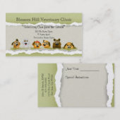 Tierärztliche Visitenkarte (Vorne/Hinten)