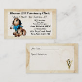 Tierärztliche Visitenkarte (Vorne/Hinten)