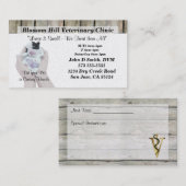 Tierärztliche Visitenkarte (Vorne/Hinten)