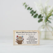 Tierärztliche Visitenkarte (Stehend Vorderseite)