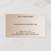 Tierärztliche Visitenkarte (Rückseite)