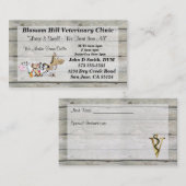 Tierärztliche Visitenkarte (Vorne/Hinten)