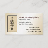Tierärztliche Visitenkarte (Vorderseite)