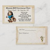 Tierärztliche Visitenkarte (Vorne/Hinten)