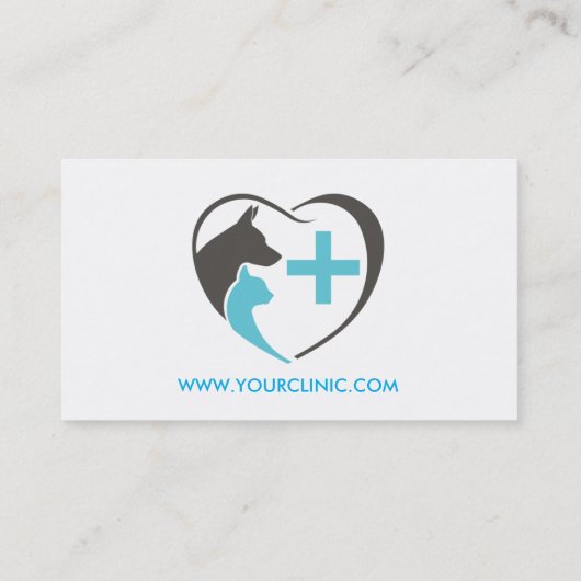 Tierärztliche Visitenkarte (Rückseite)