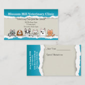 Tierärztliche Visitenkarte (Vorne/Hinten)