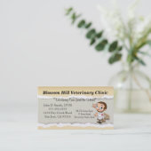 Tierärztliche Visitenkarte (Stehend Vorderseite)