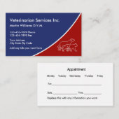 Tierärztliche Visitenkarten Visitenkarte (Vorne/Hinten)