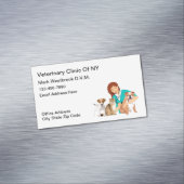 Tierärztliche Visitenkartenmagnete Magnetische Visitenkarte (Beispiel)