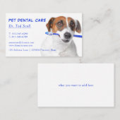 Tierärztliche Zahnmedizin Visitenkarte (Vorne/Hinten)