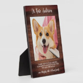 Tierärztlicher Dank Custom Pet Hund Foto Rustic Fotoplatte (Seite)