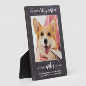 Tierärztlicher Dank Personalisiertes Hundebüt-Foto Fotoplatte (Seite)